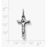 Small Chiseled Crucifix Charm