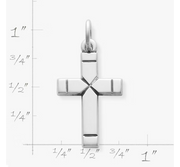 Small Plain Latin Cross Charm