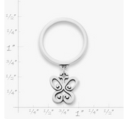 Small Spring Butterfly Charm Dangle Ring