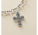 Sunflower Cross Charm