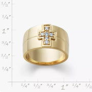 Diamond Cross Wedding Ring