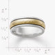 Narrow Hammered Simplicity Wedding Ring