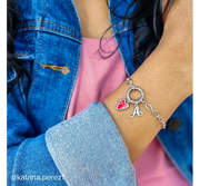 Ornate Circlet Changeable Charm Bracelet