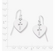 Crosslet Heart Dangle Earrings
