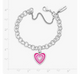 Enamel Radiant Heart Charm Bracelet