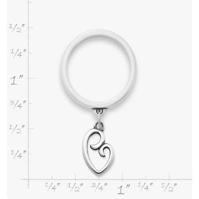 Delicate Mother's Love Charm Dangle Ring