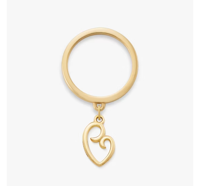 Delicate Mother's Love Charm Dangle Ring