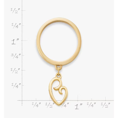 Delicate Mother's Love Charm Dangle Ring