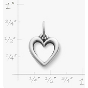 Open Wire Heart Charm
