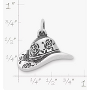 Floral Cowgirl Hat Charm