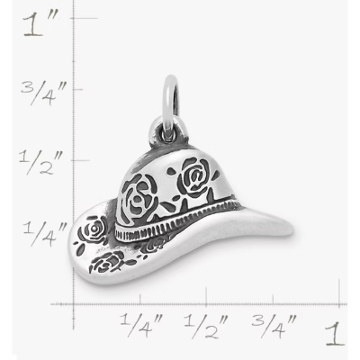 Floral Cowgirl Hat Charm