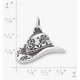 Floral Cowgirl Hat Charm