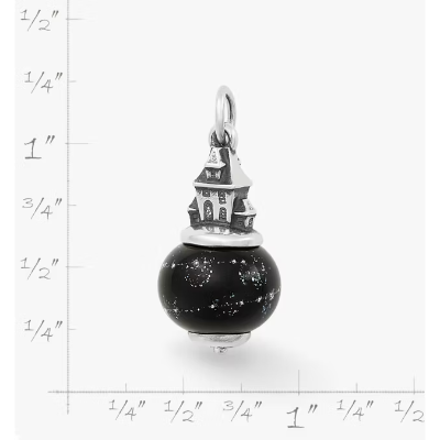 Haunted House Art Glass Charm