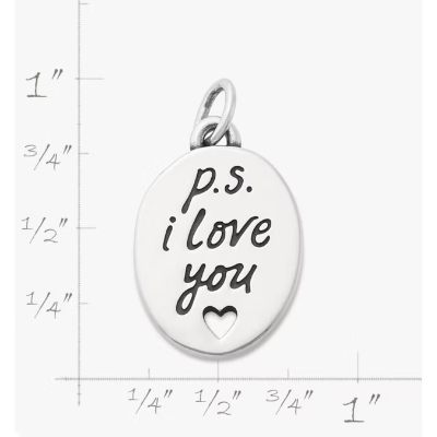 "P.S. I Love You" Charm