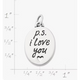 "P.S. I Love You" Charm