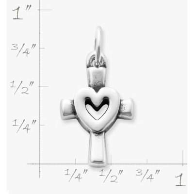 Centered in Love Cross Charm