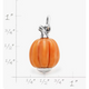 Harvest Pumpkin Art Glass Charm