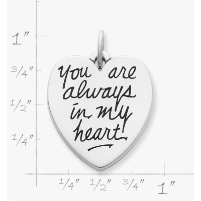 You Are Always in My Heart Charm