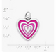 Enamel Radiant Heart Charm