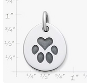 Heart Paw Pet Tag Charm