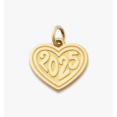 Heart Year Charm
