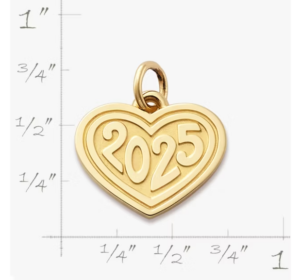 Heart Year Charm