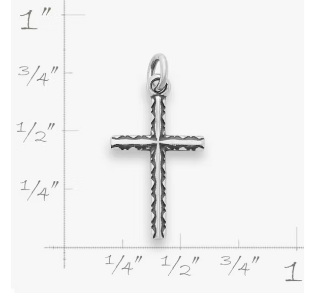 Petite Elegant Cross Charm