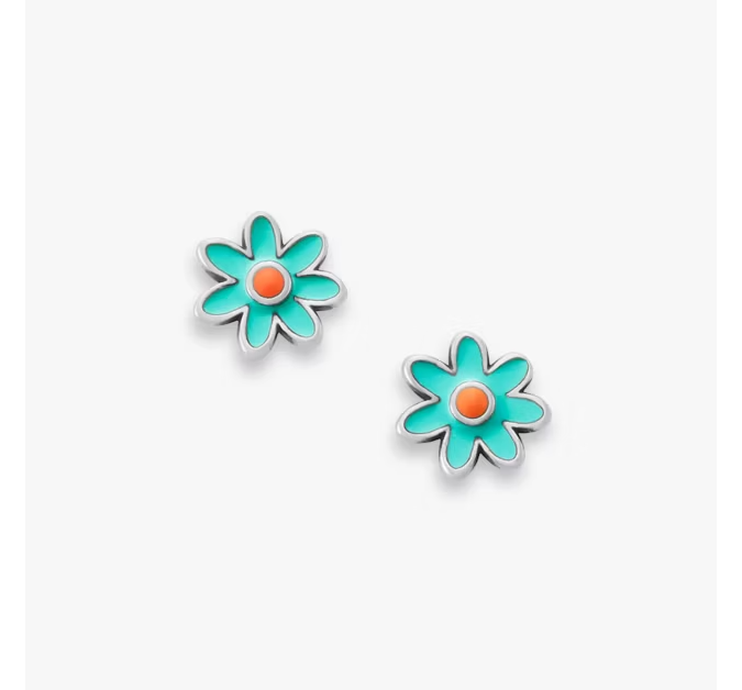 Enamel Mini Flower Studs