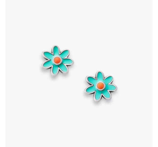 Enamel Mini Flower Studs