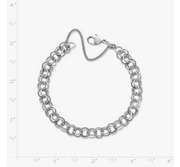 Double Link Charm Bracelet