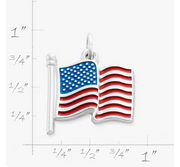 Enamel American Flag Charm