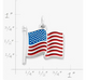 Enamel American Flag Charm