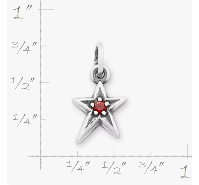 Shining Star Birthstone Charm