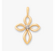 Avery Remembrance Birthstone Cross Pendant