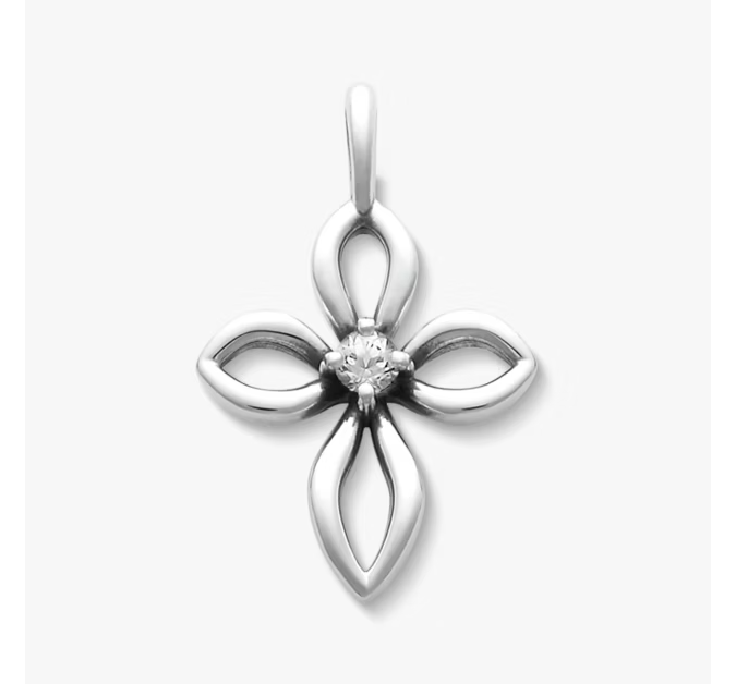 Avery Remembrance Birthstone Cross Pendant