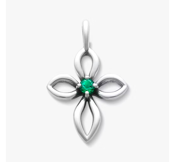 Avery Remembrance Birthstone Cross Pendant