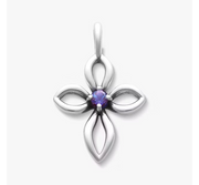 Avery Remembrance Birthstone Cross Pendant