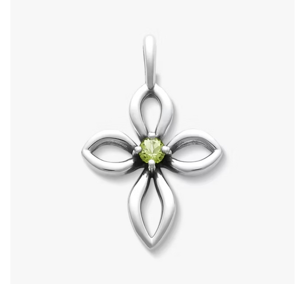 Avery Remembrance Birthstone Cross Pendant