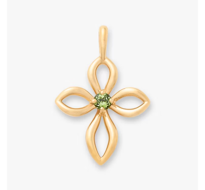 Avery Remembrance Birthstone Cross Pendant
