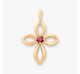 Avery Remembrance Birthstone Cross Pendant
