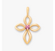 Avery Remembrance Birthstone Cross Pendant