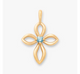 Avery Remembrance Birthstone Cross Pendant