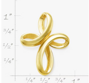 Eternal Ribbon Cross Pendant