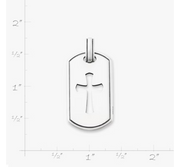 Classic Tag Cross Pendant