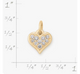 Delicate Pave Diamond Heart Pendant