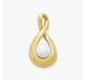 Graceful Twist Pendant with Cultured Pearl