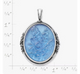 Sculpted Bluebonnet Layered Gemstone Pendant