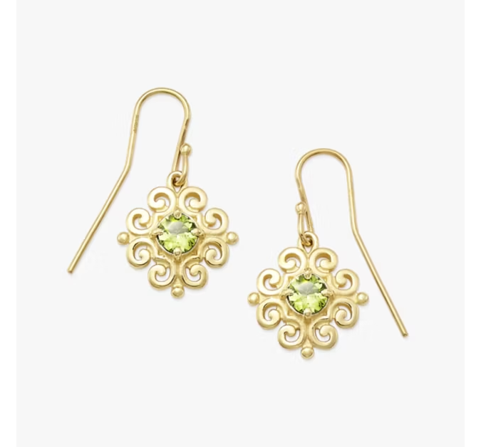 Spanish Lace Birthstone Dangle Earrings