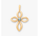 Avery Remembrance Birthstone Cross Pendant