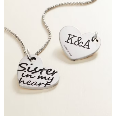 "Sister in My Heart" Charm